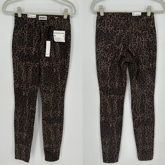 William Rast Leopard Print Skinny Jeans | Size 25 NWT - Picture 1 of 4